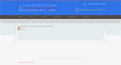 Desktop Screenshot of nandighoshestates.com