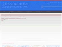 Tablet Screenshot of nandighoshestates.com